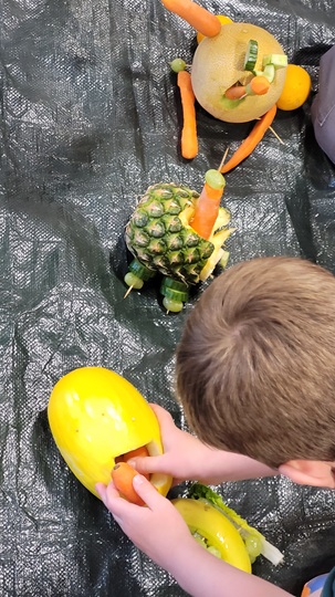 Animals made from food